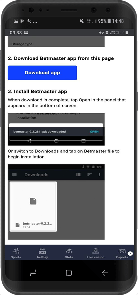 Приложение Betmaster для Андроид: скачать, обзор